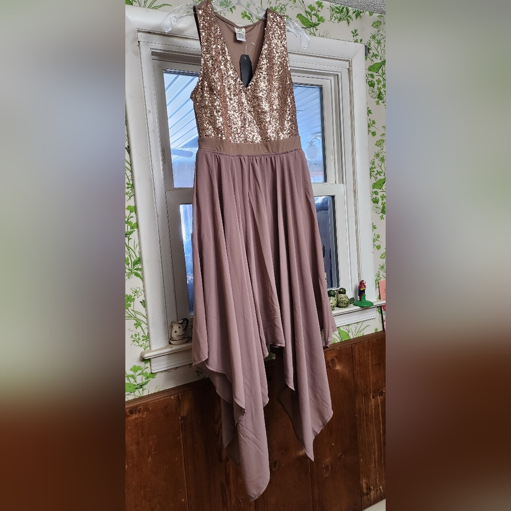 Elegant Pink Sequin Women's Skirt